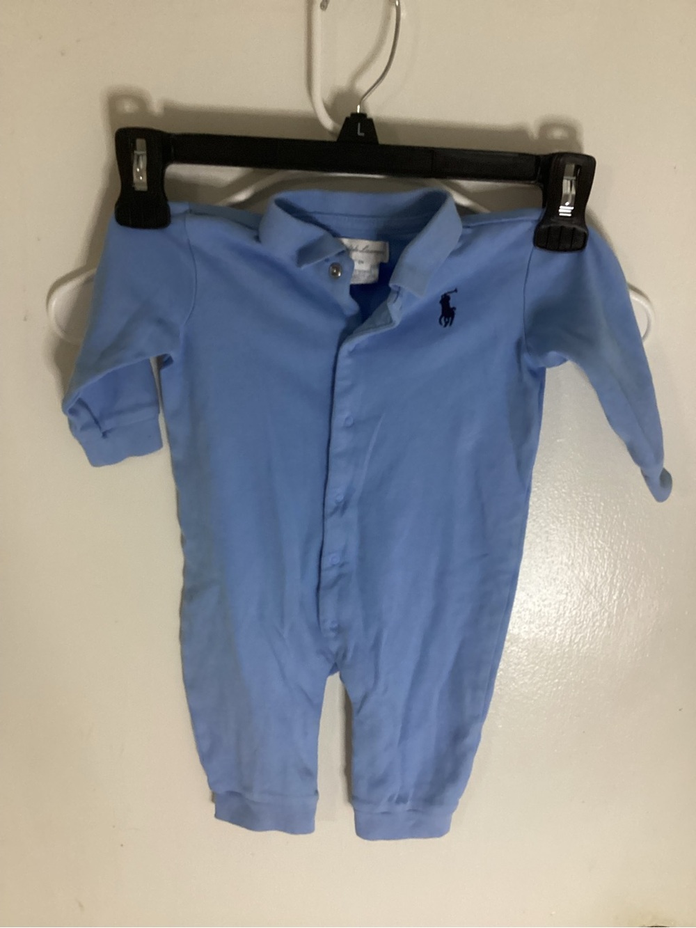 Ralph Lauren Baby Polo One-Piece in Blue Size 6M